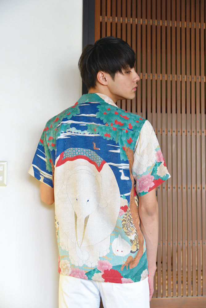 Pagong ブランド 京友禅アロハシャツ Pagong パゴン